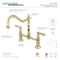 Kingston Brass KS1172AL Heritage Bridge Kitchen Faucet, Polished Brass KS1172AL - alternate 3